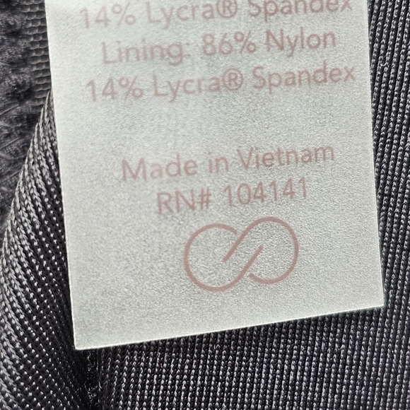 CALIA Square Neck Bikini Top Pure Black Medium Support Built-in Underwire XS - Picture 9 of 12